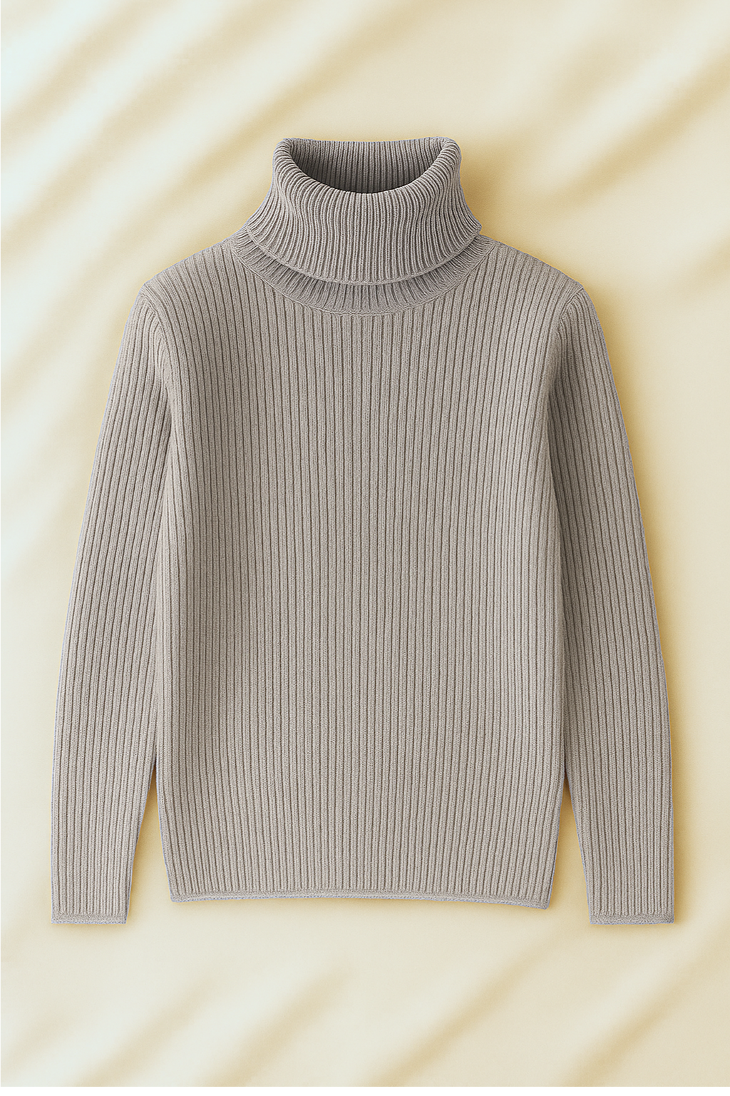 Unisex Heather Grey High Neck Shirt – Casual Winter Outfit