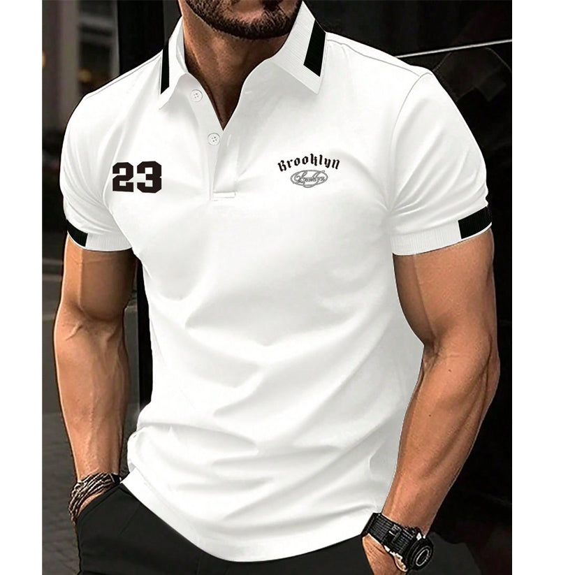 White Brooklyn  Polo Shirt