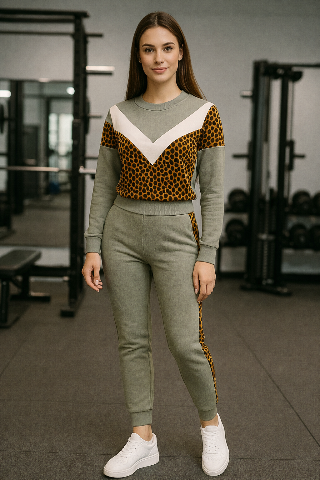 Hydergey Women’s  Printed Tracksuit Co-Ord Set – Stylish Sweatshirt & Joggers