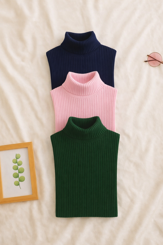 High Neck  Bundle of 3 – Turtleneck & Mock Neck Winter