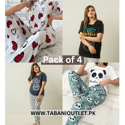 Pack of 4 night suits (3rd pack)