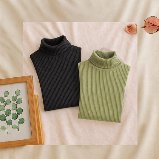 Pack of 2 High Neck   – Turtleneck & Mock Neck Winter