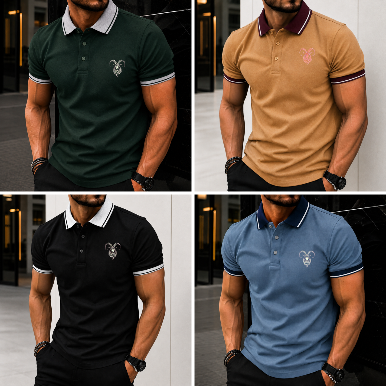 Pack of 4 Signature Polo Shirts