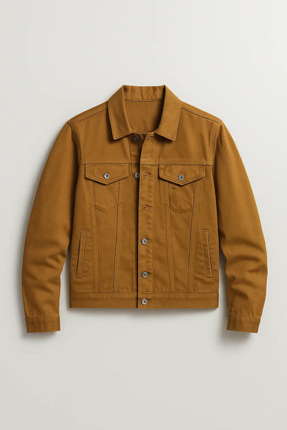 Brown Denim Jacket – Unisex stylish denim casual wear for men and women in Pakistan, premium outerwear.