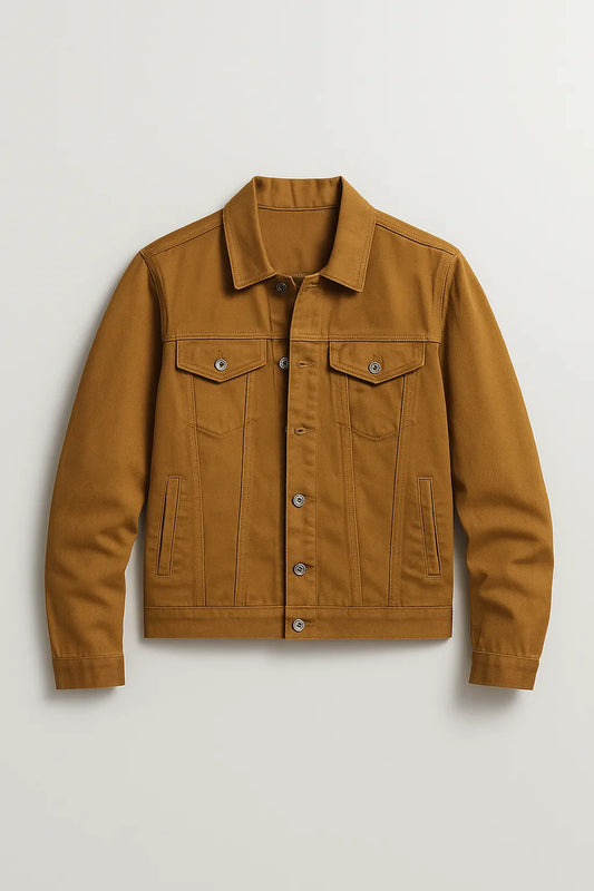 Brown Denim Jacket – Unisex stylish denim casual wear for men and women in Pakistan, premium outerwear.