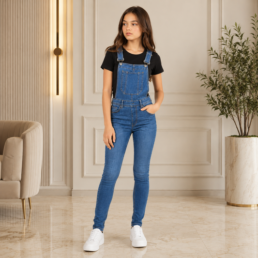 Denim romper