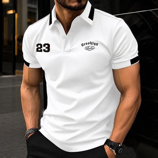 White Brooklyn  Polo Shirt