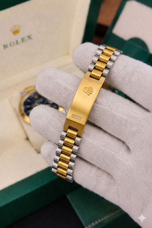 Golden and silver  bracelet for men