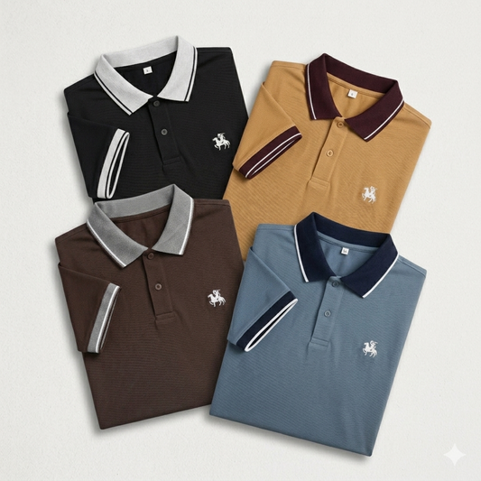 Pack of 4 Classic Horseman polo
