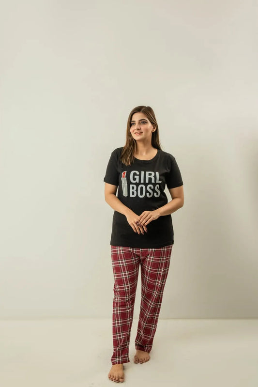 Girl boss night suit