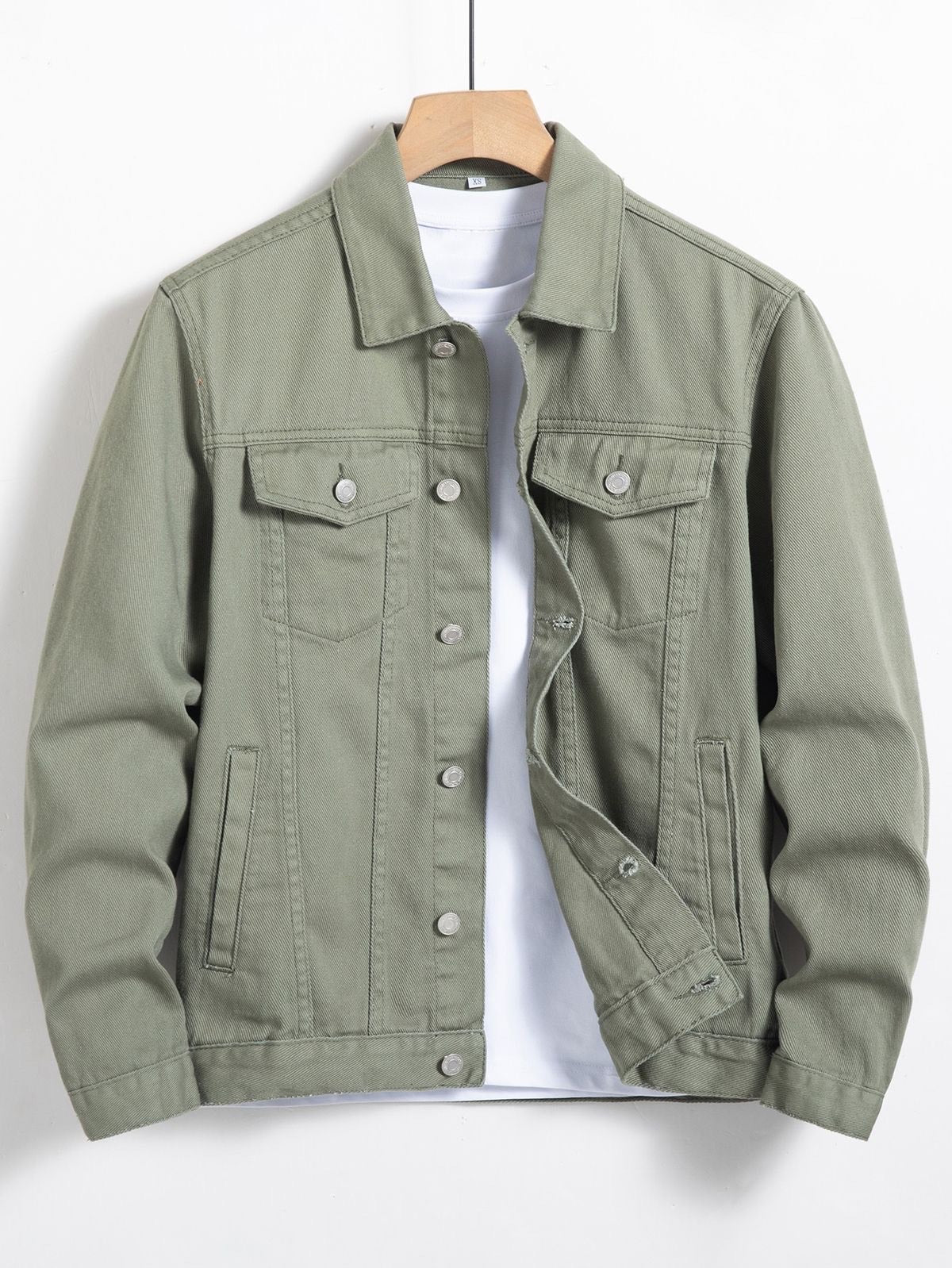 Olive denim jacket