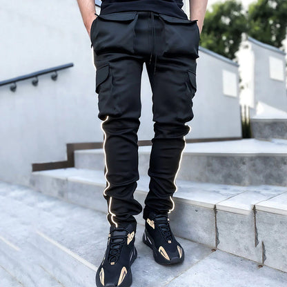 Hip Hop Men's Cargo Pants (Black)