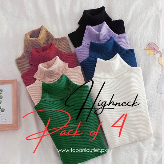 pack of 4 high necks