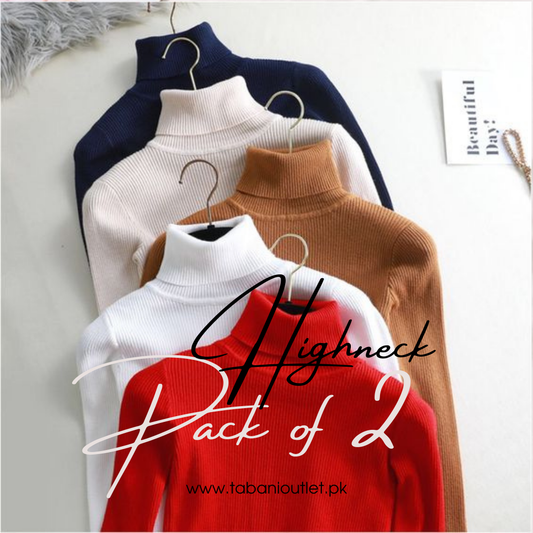 pack of 2 high necks