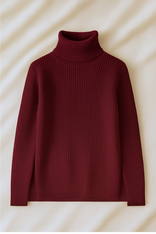 Classic Maroon Turtleneck – Winter Wear Pakistan