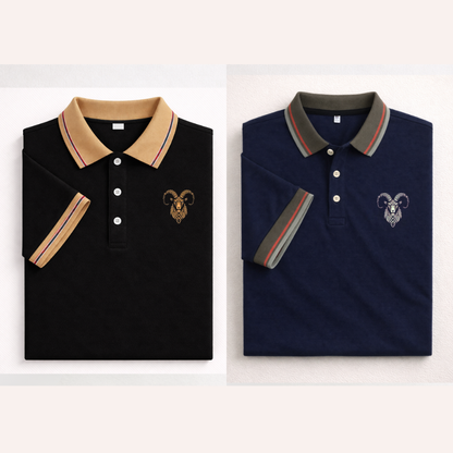signature  Polo – Black • Navy