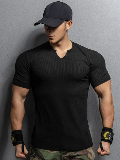 Cotton Knitted Half Sleeves T-Shirt